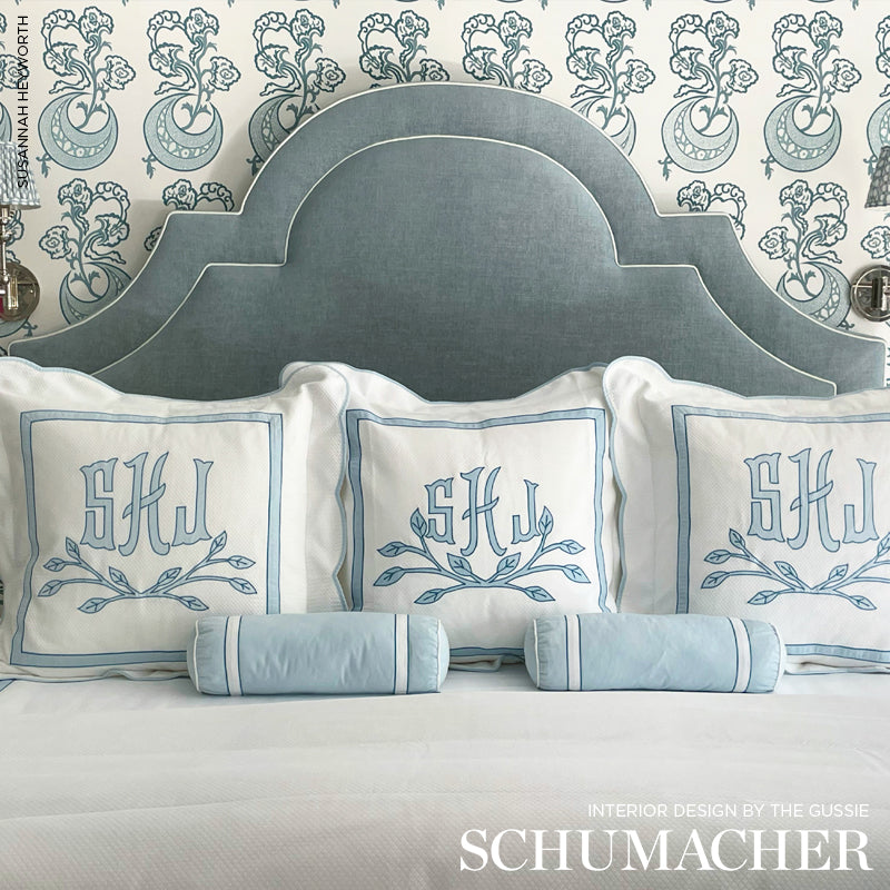 SCHUMACHER  PERFECT BASICS: CHENILLE FRANCO LINEN-BLEND CHENILLE CHENILLE,HIGH PERFORMANCE CHENILLE,HIGH PERFORMANCE SKY   - 75082