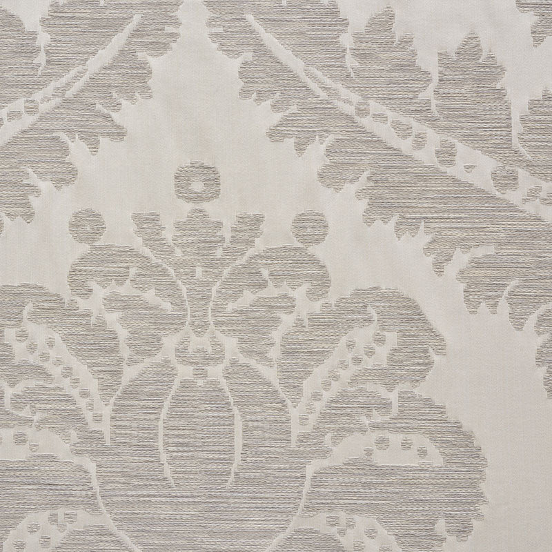 SCHUMACHER  RELAXED GLAMOUR CRAWFORD DAMASK PATTERN WOVENS PATTERN WOVENS PLATINUM   - 75150