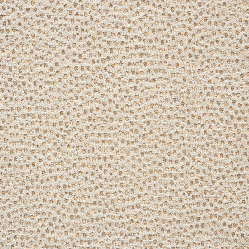 Beige champagne stingray chenille fabric with plush textured pile; soft, durable upholstery material.