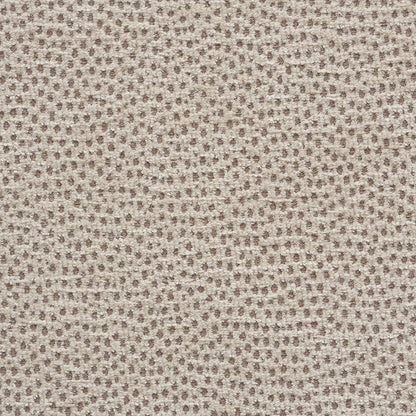 Zinc chenille fabric with a tiny brown pebble-dot texture; soft upholstery look for home decor.