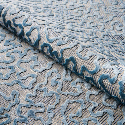SCHUMACHER  CUT & PATTERNED VELVETS JANIS VELVET VELVETS,CUT VELVET VELVETS,CUT VELVET MOONSTONE   - 75223
