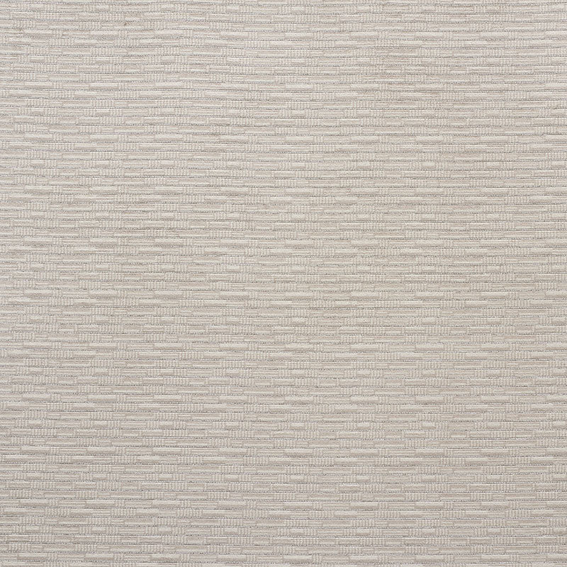 Beige linen-style woven fabric texture with subtle horizontal lines, upholstery material.