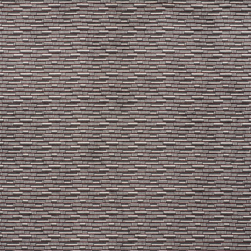 Dark brown-gray woven fabric with tight basket-weave texture, durable upholstery textile.