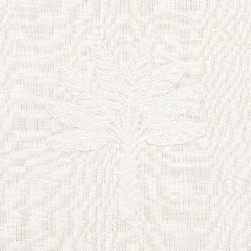 SCHUMACHER  NAUTILUS PALMETTO BEACH EMBROIDERY EMBROIDERIES EMBROIDERIES IVORY   - 75302
