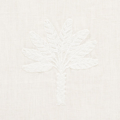 SCHUMACHER  NAUTILUS PALMETTO BEACH EMBROIDERY EMBROIDERIES EMBROIDERIES IVORY   - 75302