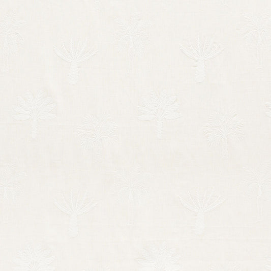 SCHUMACHER  NAUTILUS PALMETTO BEACH EMBROIDERY EMBROIDERIES EMBROIDERIES IVORY   - 75302