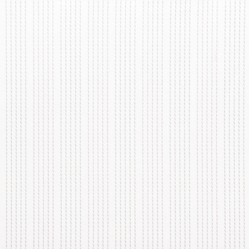 White fabric with subtle vertical pinstripe pattern in light gray, smooth textile texture.