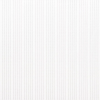 White fabric with subtle vertical pinstripe pattern in light gray, smooth textile texture.