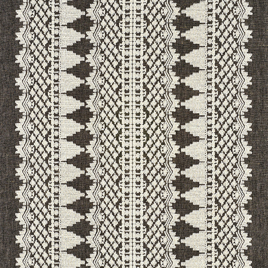 SCHUMACHER  NEW TRADITIONAL Wentworth Embroidery EMBROIDERIES EMBROIDERIES CARBON   - 75474