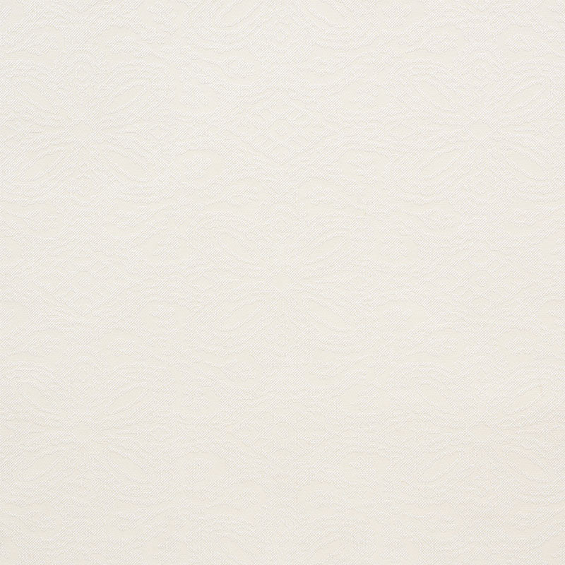 Cream textured wallpaper with subtle embossed leaf-wave pattern.
