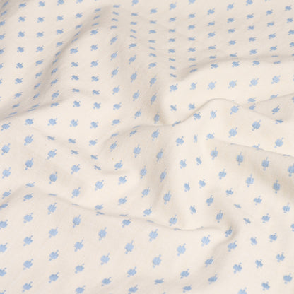 SCHUMACHER FABRIC  NEW TRADITIONAL BARLOW   SKY   - 75532