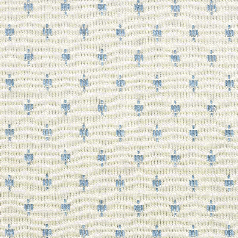 SCHUMACHER FABRIC  NEW TRADITIONAL BARLOW   SKY   - 75532