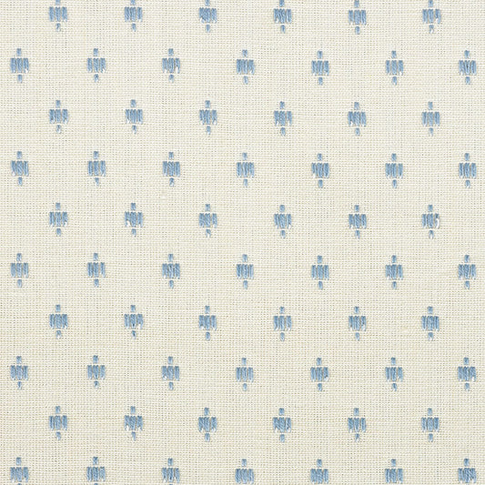 SCHUMACHER FABRIC  NEW TRADITIONAL BARLOW   SKY   - 75532