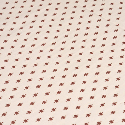 SCHUMACHER  NEW TRADITIONAL BARLOW PATTERN WOVEN PATTERN WOVEN LIGHT BROWN ON IVORY   - 75533