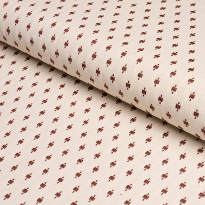 SCHUMACHER  NEW TRADITIONAL BARLOW PATTERN WOVEN PATTERN WOVEN LIGHT BROWN ON IVORY   - 75533