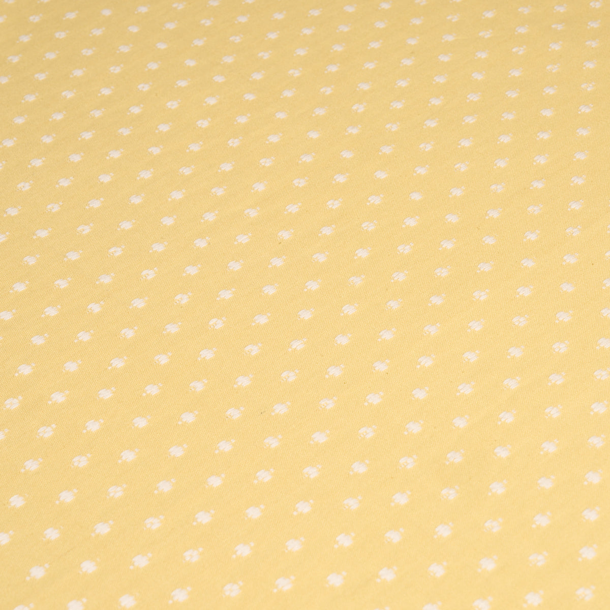SCHUMACHER FABRIC  NEW TRADITIONAL BARLOW   IVORY ON YELLOW   - 75534