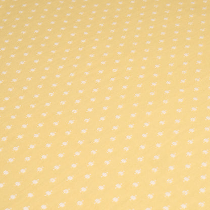 SCHUMACHER FABRIC  NEW TRADITIONAL BARLOW   IVORY ON YELLOW   - 75534