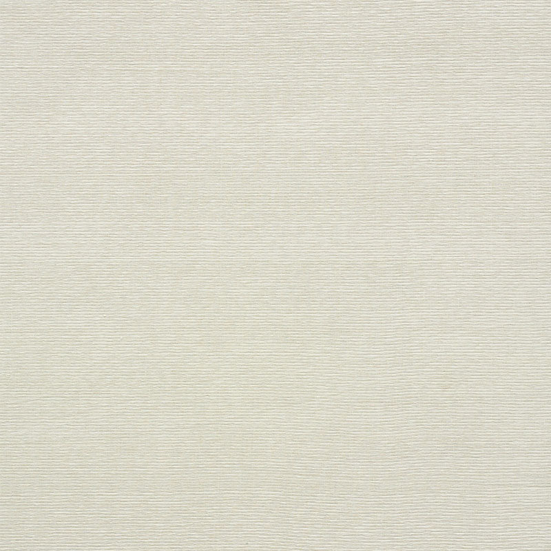 Beige textured fabric swatch with a fine horizontal weave; linen-like upholstery or drapery material.