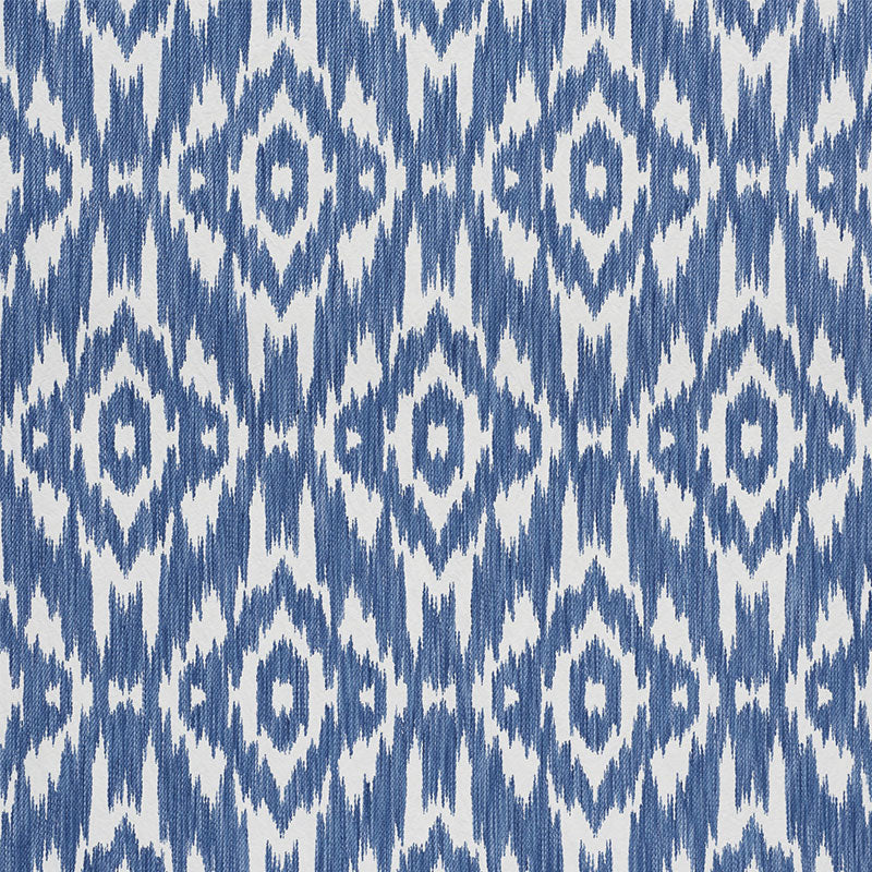 SCHUMACHER  NEW TRADITIONAL DORSET PATTERN WOVENS PATTERN WOVENS INDIGO   - 75553