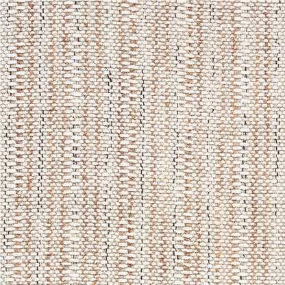 Beige and ivory textured woven rug with vertical stripe pattern; flat-weave, cozy neutral decor.