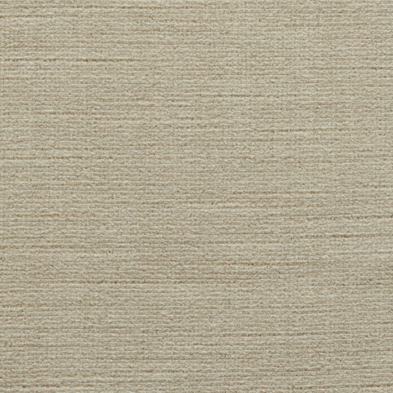 Beige textured fabric with subtle horizontal stripes; woven material suitable for upholstery or rug swatch.