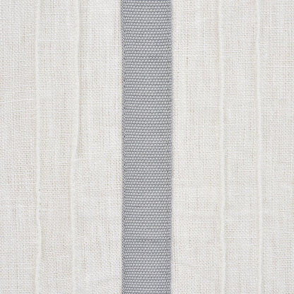 SCHUMACHER  NATURAL SHEERS STRIPE APPLIQU?? SHEER SHEERS & CASEMENTS SHEERS & CASEMENTS GREY   - 75761