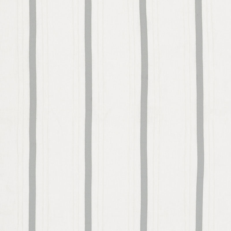 SCHUMACHER  NATURAL SHEERS STRIPE APPLIQU?? SHEER SHEERS & CASEMENTS SHEERS & CASEMENTS GREY   - 75761