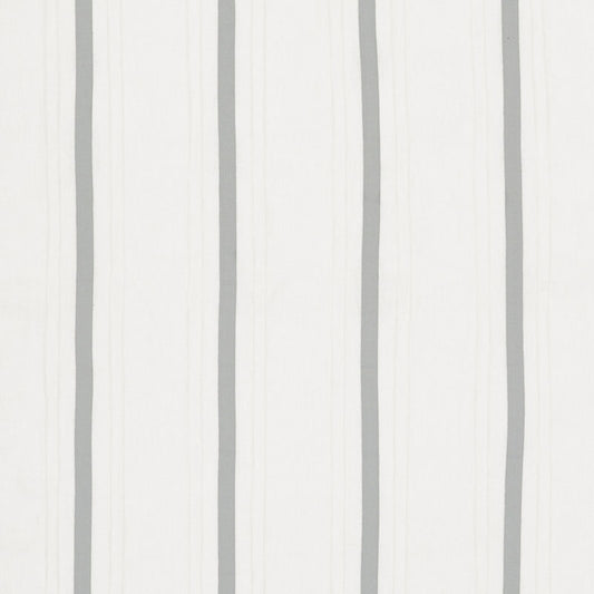 SCHUMACHER  NATURAL SHEERS STRIPE APPLIQU?? SHEER SHEERS & CASEMENTS SHEERS & CASEMENTS GREY   - 75761