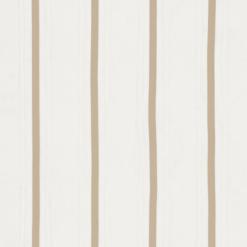 SCHUMACHER  NATURAL SHEERS STRIPE APPLIQU?? SHEER SHEERS & CASEMENTS SHEERS & CASEMENTS TAN   - 75762