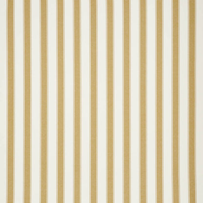 Gold and white vertical striped wallpaper for walls; modern home decor.
