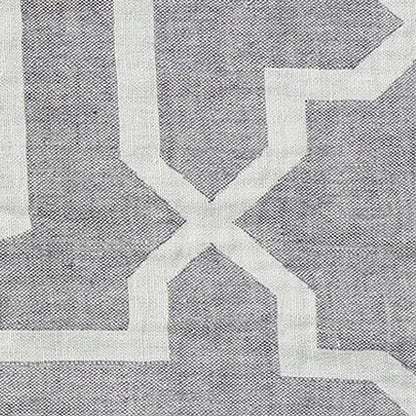 SCHUMACHER FABRIC  PATTERNED SHEERS & CASEMENTS ARABESQUE MAZE SHEER   GREY   - 75870