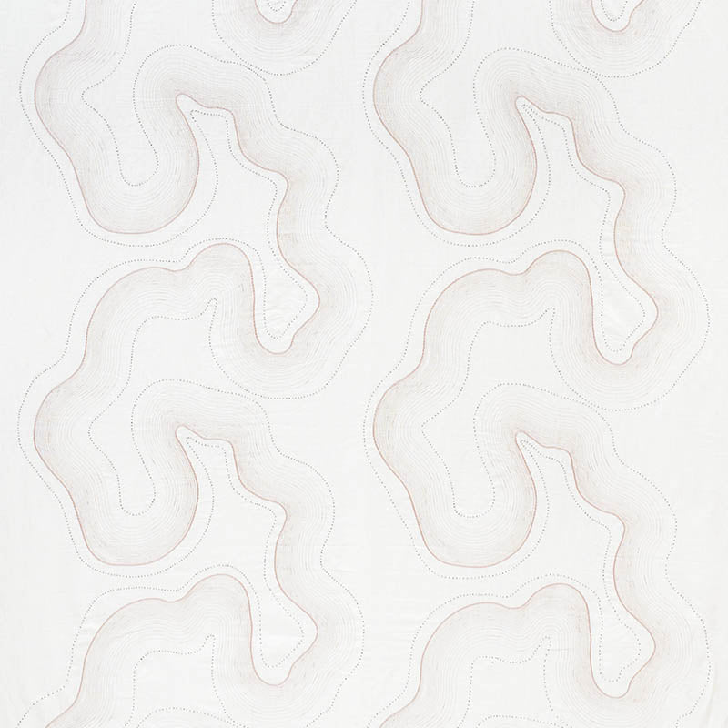 SCHUMACHER  PATTERNED SHEERS & CASEMENTS TOPO BEADED SHEER SHEERS & CASEMENTS SHEERS & CASEMENTS BLUSH   - 75900