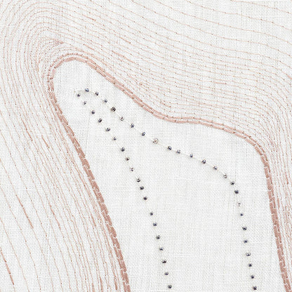 SCHUMACHER  PATTERNED SHEERS & CASEMENTS TOPO BEADED SHEER SHEERS & CASEMENTS SHEERS & CASEMENTS BLUSH   - 75900