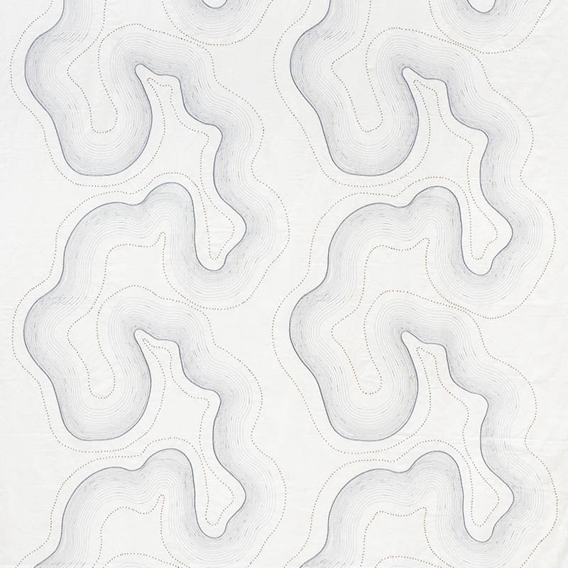 SCHUMACHER  PATTERNED SHEERS & CASEMENTS TOPO BEADED SHEER SHEERS & CASEMENTS SHEERS & CASEMENTS SLATE   - 75901