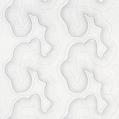 SCHUMACHER  PATTERNED SHEERS & CASEMENTS TOPO BEADED SHEER SHEERS & CASEMENTS SHEERS & CASEMENTS SLATE   - 75901