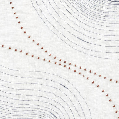 SCHUMACHER  PATTERNED SHEERS & CASEMENTS TOPO BEADED SHEER SHEERS & CASEMENTS SHEERS & CASEMENTS SLATE   - 75901