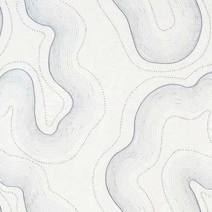 SCHUMACHER  PATTERNED SHEERS & CASEMENTS TOPO BEADED SHEER SHEERS & CASEMENTS SHEERS & CASEMENTS SLATE   - 75901