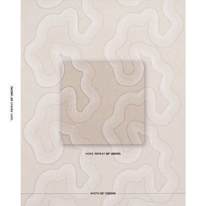 SCHUMACHER  ESSENTIALS: SHEERS & CASEMENTS TOPO BEADED SHEER SHEERS & CASEMENTS,EMBROIDERED SHEERS & CASEMENTS,EMBROIDERED NATURAL   - 75902