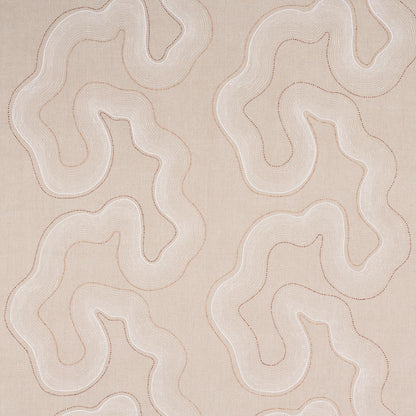 SCHUMACHER  ESSENTIALS: SHEERS & CASEMENTS TOPO BEADED SHEER SHEERS & CASEMENTS,EMBROIDERED SHEERS & CASEMENTS,EMBROIDERED NATURAL   - 75902