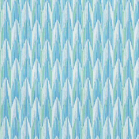 SCHUMACHER  INDOOR/OUTDOOR: PRINTS & WOVENS VERDANT INDOOR/OUTDOOR PATTERN WOVENS,INDOOR/OUTDOOR,HIGH PERFORMANCE PATTERN WOVENS,INDOOR/OUTDOOR,HIGH PERFORMANCE AQUA , LEAF   - 75910