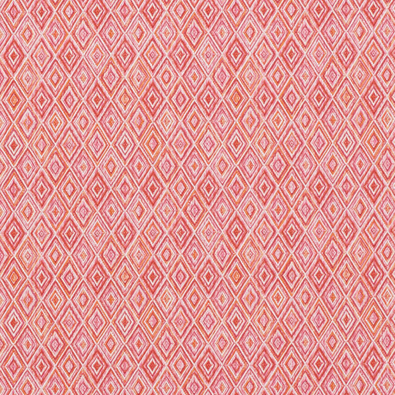SCHUMACHER  INDOOR/OUTDOOR: PRINTS & WOVENS DIAMOND STRIE INDOOR/OUTDOOR PATTERN WOVENS,HIGH PERFORMANCE,INDOOR/OUTDOOR PATTERN WOVENS,HIGH PERFORMANCE,INDOOR/OUTDOOR PINK , ORANGE   - 75922