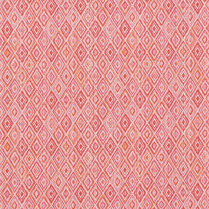 SCHUMACHER  INDOOR/OUTDOOR: PRINTS & WOVENS DIAMOND STRIE INDOOR/OUTDOOR PATTERN WOVENS,HIGH PERFORMANCE,INDOOR/OUTDOOR PATTERN WOVENS,HIGH PERFORMANCE,INDOOR/OUTDOOR PINK , ORANGE   - 75922