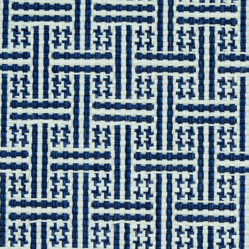 SCHUMACHER  INDOOR/OUTDOOR: PRINTS & WOVENS BRICKELL INDOOR/OUTDOOR PATTERNED WOVENS,INDOOR/OUTDOOR,HIGH PERFORMANCE PATTERNED WOVENS,INDOOR/OUTDOOR,HIGH PERFORMANCE NAVY   - 75936