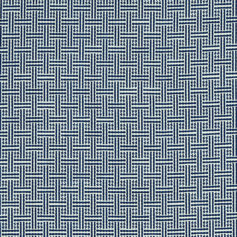 SCHUMACHER  INDOOR/OUTDOOR: PRINTS & WOVENS BRICKELL INDOOR/OUTDOOR PATTERNED WOVENS,INDOOR/OUTDOOR,HIGH PERFORMANCE PATTERNED WOVENS,INDOOR/OUTDOOR,HIGH PERFORMANCE NAVY   - 75936