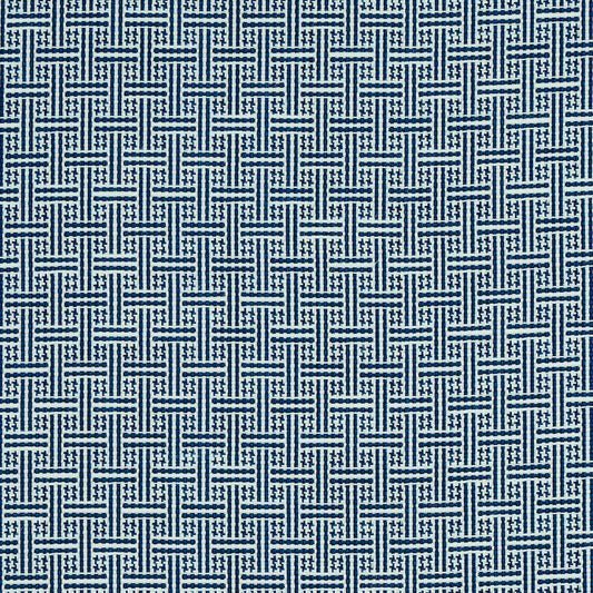 SCHUMACHER  INDOOR/OUTDOOR: PRINTS & WOVENS BRICKELL INDOOR/OUTDOOR PATTERNED WOVENS,INDOOR/OUTDOOR,HIGH PERFORMANCE PATTERNED WOVENS,INDOOR/OUTDOOR,HIGH PERFORMANCE NAVY   - 75936