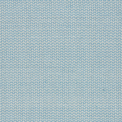 Light blue and white chevron woven fabric texture with tiny zigzag pattern for apparel or home decor.