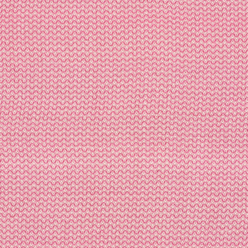 Magenta woven fabric with a tiny white chevron pattern and a soft, textured feel.