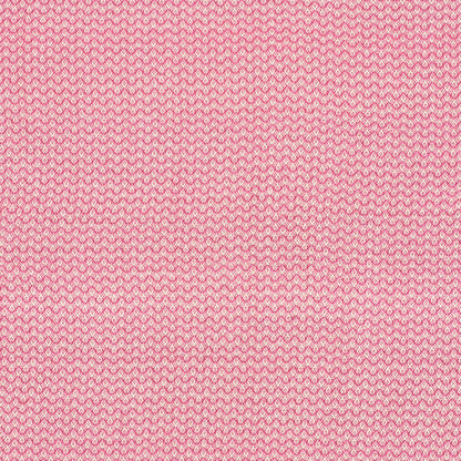Magenta woven fabric with a tiny white chevron pattern and a soft, textured feel.