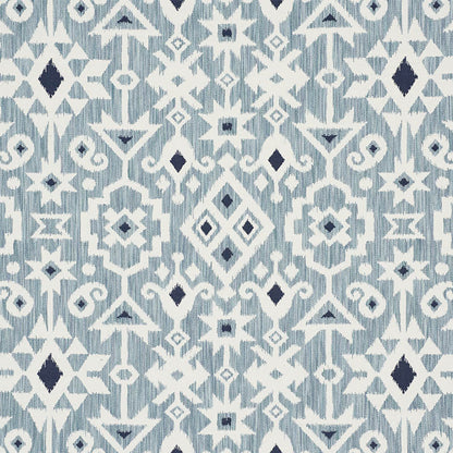 SCHUMACHER  WORLD VIEW CRUSOE IKAT PATTERN WOVENS PATTERN WOVENS SKY   - 76521