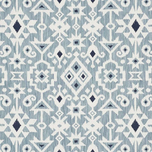SCHUMACHER  WORLD VIEW CRUSOE IKAT PATTERN WOVENS PATTERN WOVENS SKY   - 76521